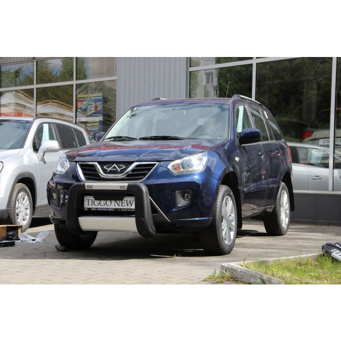 BullBar fata Chery Tiggo 12-Prezent ┬á- ARP WINBO, Negru - Chrome - imagine 2