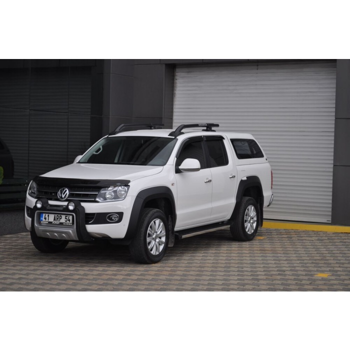 BullBar fata Volkswagen Amarok 10-15 - ARP TWEN,Negru - Chrome - imagine 4