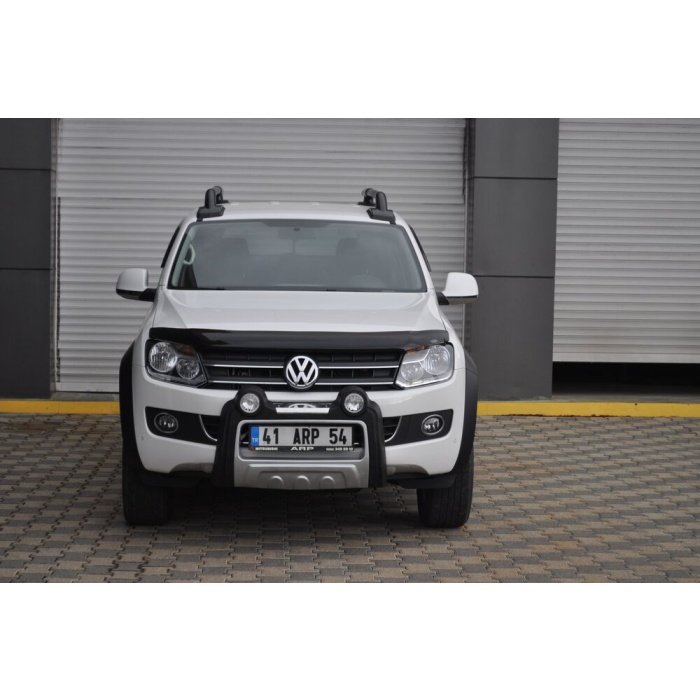BullBar fata Volkswagen Amarok 10-15 - ARP TWEN,Negru - Chrome - imagine 2