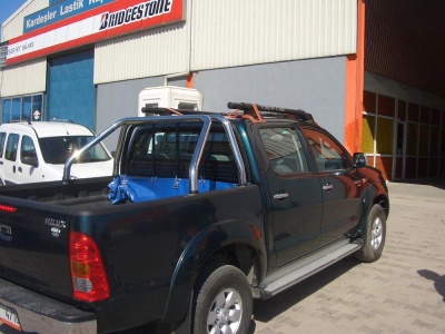 Rollbar Toyota Hilux 06-09 din otel inoxidabil - ARP SAND, chrome - imagine 4