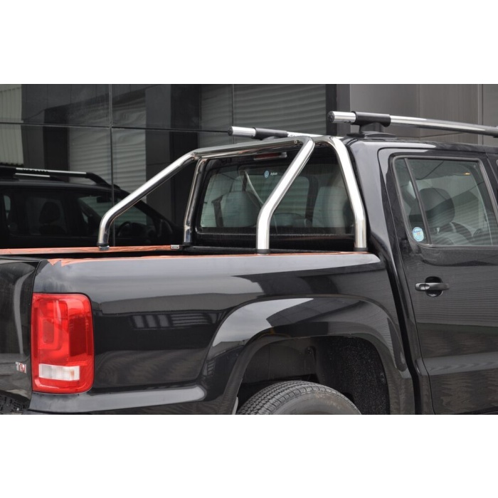 Rollbar Volkswagen Amarok 10-15 din otel inoxidabil - ARP SAND, chrome - imagine 2
