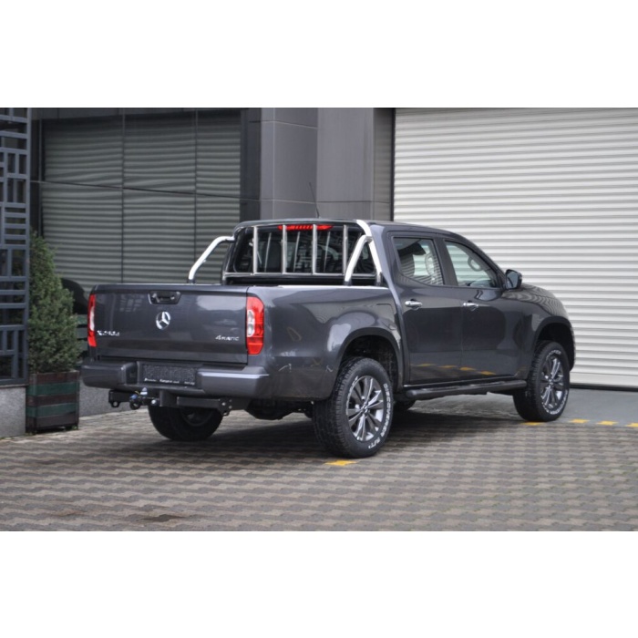 Rollbar Mercedes X-Class -Prezent din otel inoxidabil - ARP SEAMAN, chrome - imagine 3
