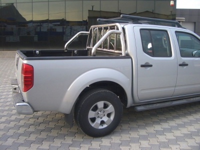 Rollbar Nissan Navara 06-09 din otel inoxidabil - ARP SEAMAN, chrome - imagine 2