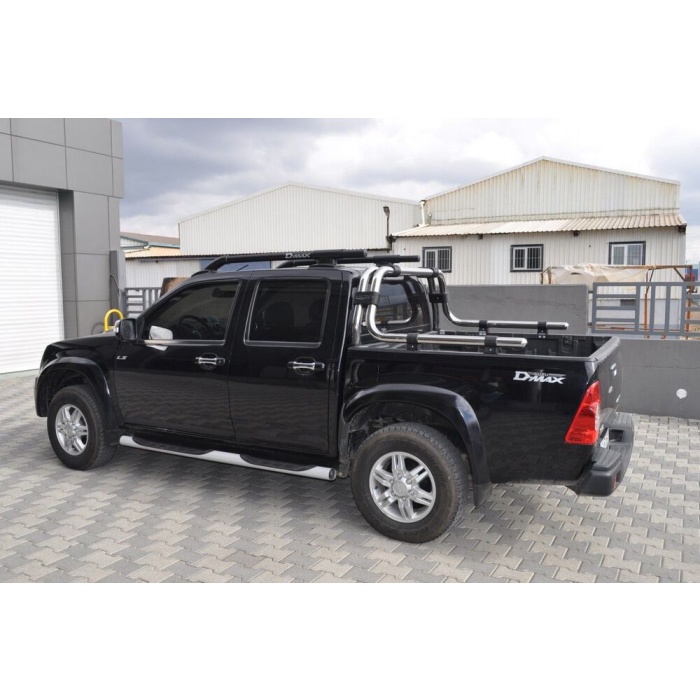 Rollbar Isuzu D-MAX 04-11 din otel inoxidabil - ARP AHTAPOT, chrome - imagine 2