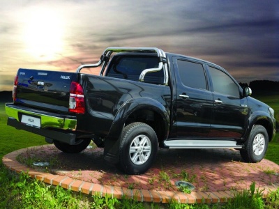 Rollbar Toyota Hilux Vigo 12-14 din otel inoxidabil - ARP SUPORT, chrome - imagine 2