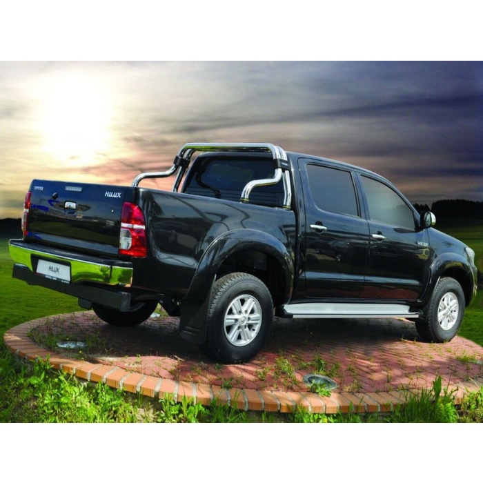 Rollbar Toyota Hilux Vigo 12-14 din otel inoxidabil - ARP SUPORT, chrome - imagine 2