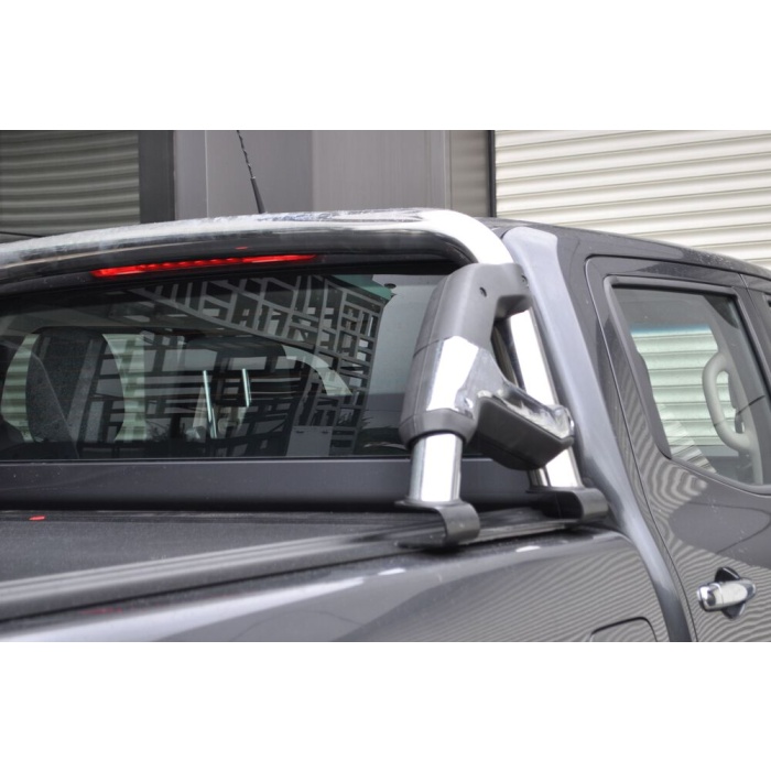 Rollbar Mercedes X-Class din otel inoxidabil - KEKO ARP RIO, chrome cu negru - imagine 2