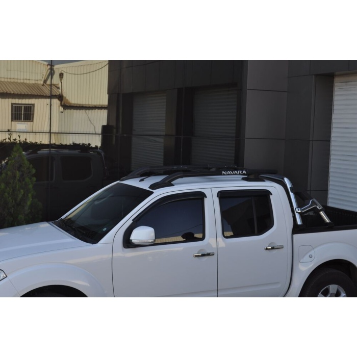 Rollbar Nissan Navara 10-14 din otel inoxidabil - KEKO ARP RIO, chrome cu negru - imagine 2