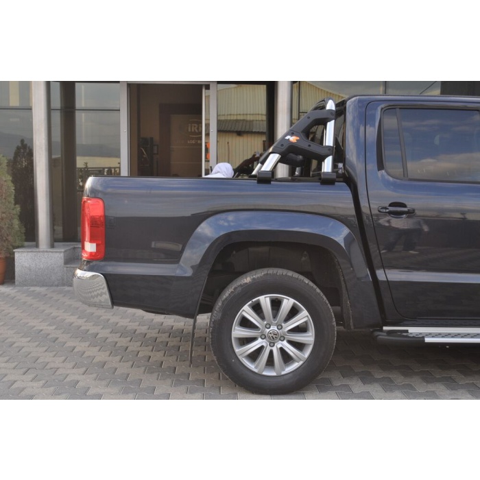 Rollbar Volkswagen Amarok 10-15 din otel inoxidabil - KEKO ARP RIO, chrome cu negru - imagine 3