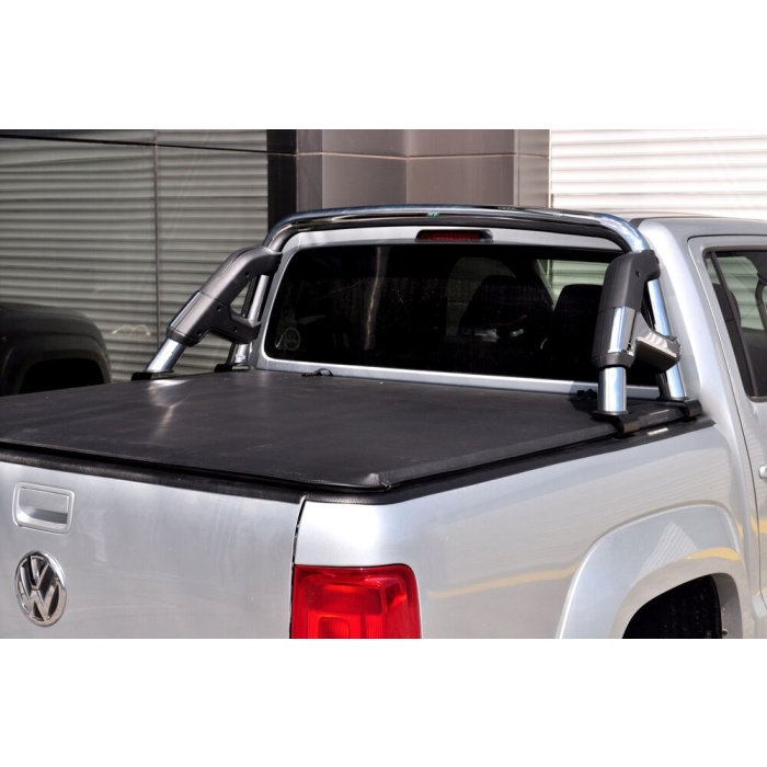 Rollbar Volkswagen Amarok 10-15 din otel inoxidabil - KEKO ARP RIO, chrome cu negru - imagine 4