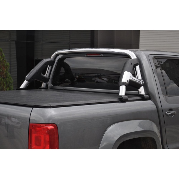 Rollbar Volkswagen Amarok 10-15 din otel inoxidabil - KEKO ARP RIO, chrome cu negru - imagine 13