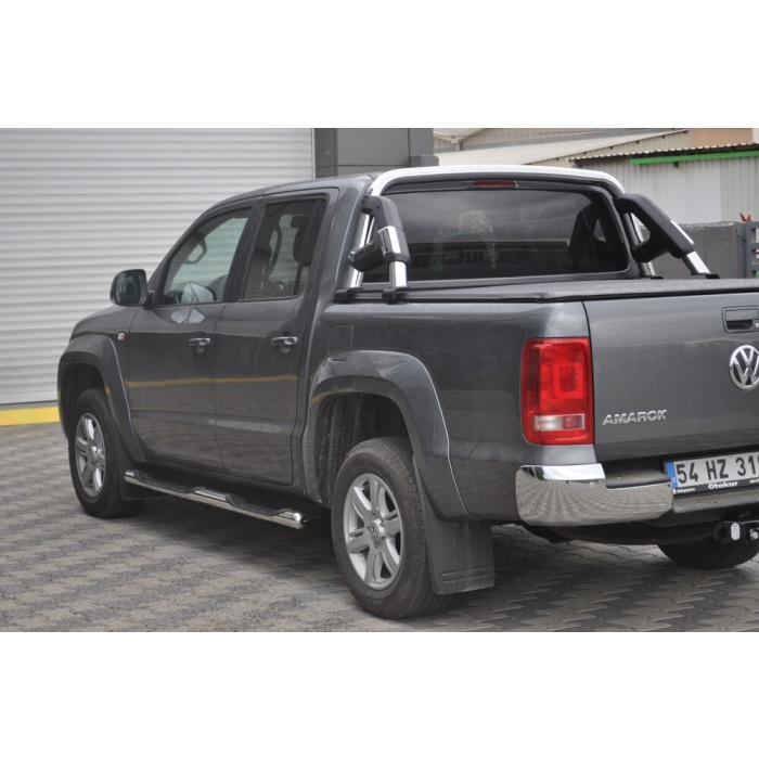 Rollbar Volkswagen Amarok 10-15 din otel inoxidabil - KEKO ARP RIO, chrome cu negru - imagine 11