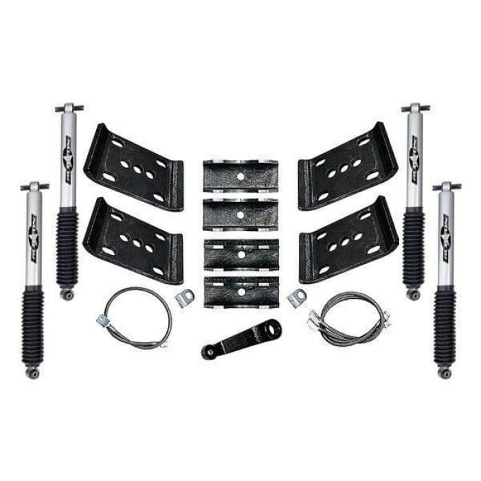Kit inaltare arcuri Mono Tub Jeep Wrangler YJ Rubicon Express - 140mm - imagine 3