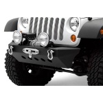 Bullbar din otel cu placa de troliu - Jeep Wrangler JK - SMITTYBILT Classic Rock Crawler - imagine 2