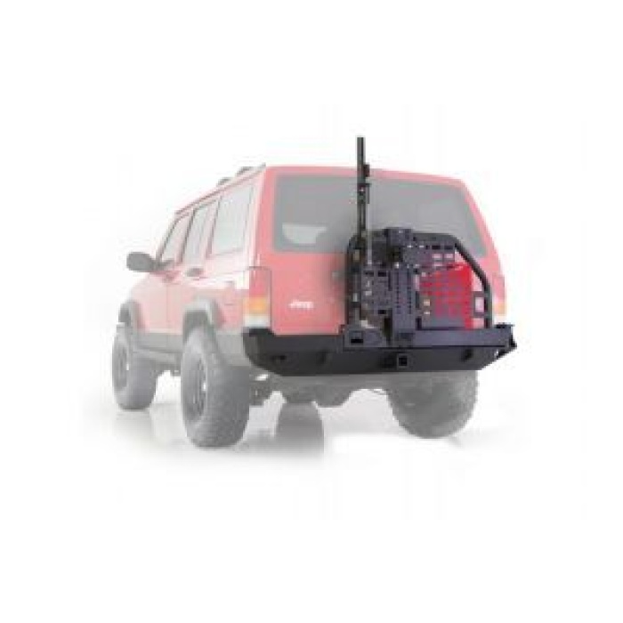 Bara de protectie spate Jeep Cherokee XJ cu suport pentru anvelopa - Smittybilt XRC - imagine 2