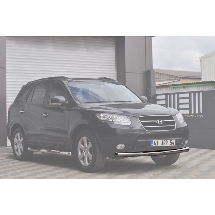 Bara protectie fata Hyundai Santa FE 07-12 - ARP TETRI, Chrome - imagine 4