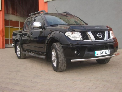 Bara protectie fata Nissan Navara 06-09 - ARP TETRI, Chrome - imagine 2