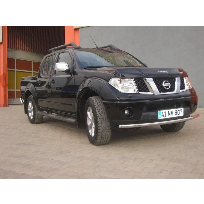 Bara protectie fata Nissan Navara 06-09 - ARP TETRI, Chrome - imagine 2