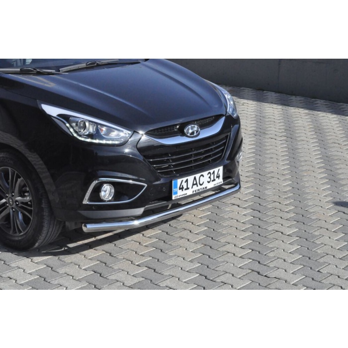 Bara protectie fata Hyundai IX35 10-14 ┬á- ARP TETRI, Chrome - imagine 2