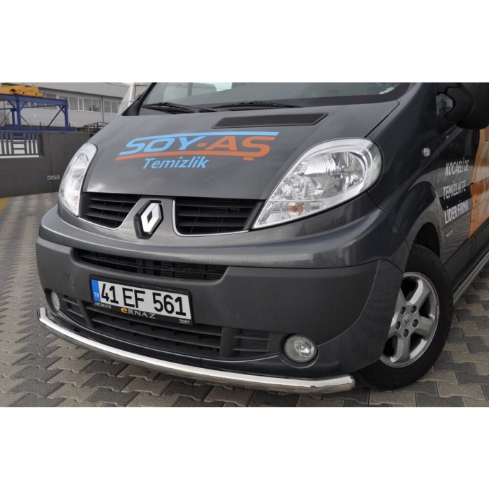 Bara protectie fata Renault Trafic LWB 04-Prezent ┬á- ARP TETRI, Chrome - imagine 5