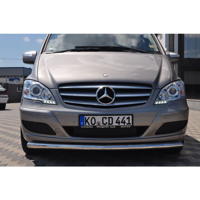Bara protectie fata Mercedes Vito LWB 10-Prezent ┬á- ARP TETRI, Chrome - imagine 2
