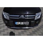 Bara protectie fata Mitsubishi Pajero Lung 08-Prezent - ARP TETRI, Chrome - imagine 3
