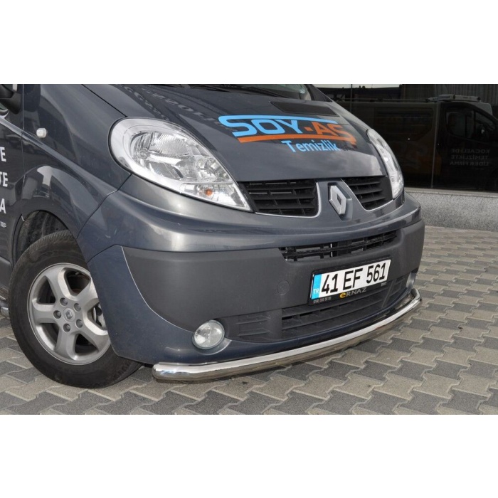 Bara protectie fata Renault Trafic LWB 04-Prezent ┬á- ARP TETRI, Chrome - imagine 6