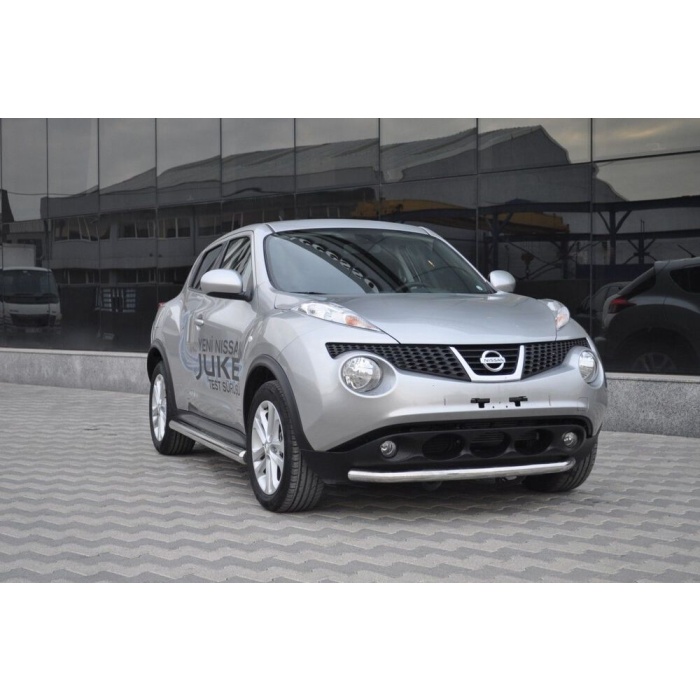Bara protectie fata Nissan Juke 10-Prezent ┬á- ARP TETRI, Chrome - imagine 4