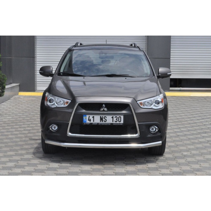 Bara protectie fata Mitsubishi ASX 10-12 ┬á- ARP TETRI, Chrome - imagine 5
