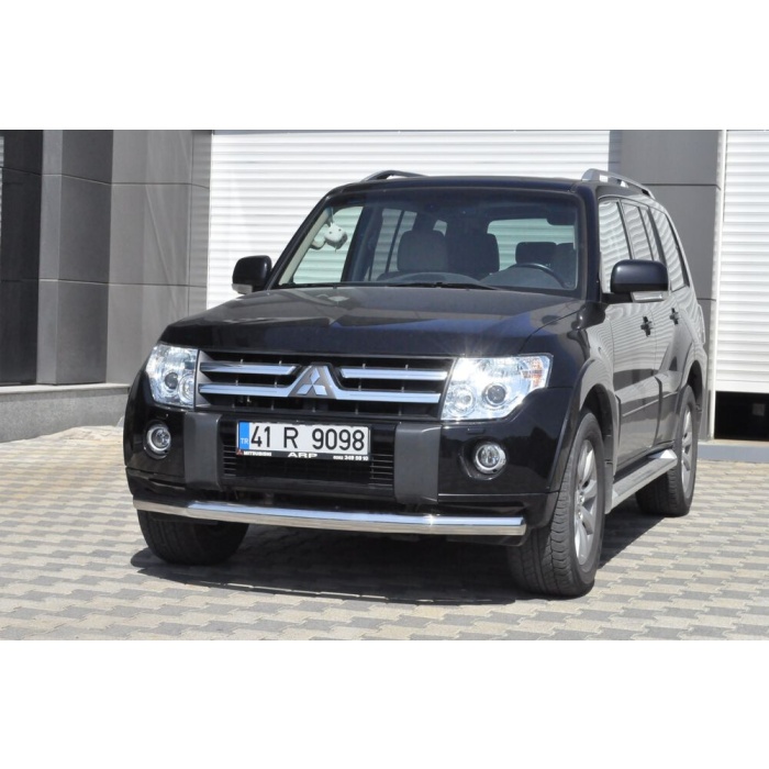 Bara protectie fata Mitsubishi Pajero Lung 08-Prezent - ARP TETRI, Chrome - imagine 6