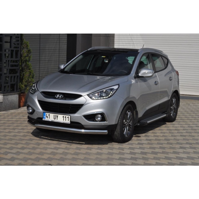 Bara protectie fata Hyundai IX35 10-14 ┬á- ARP TETRI, Chrome - imagine 3