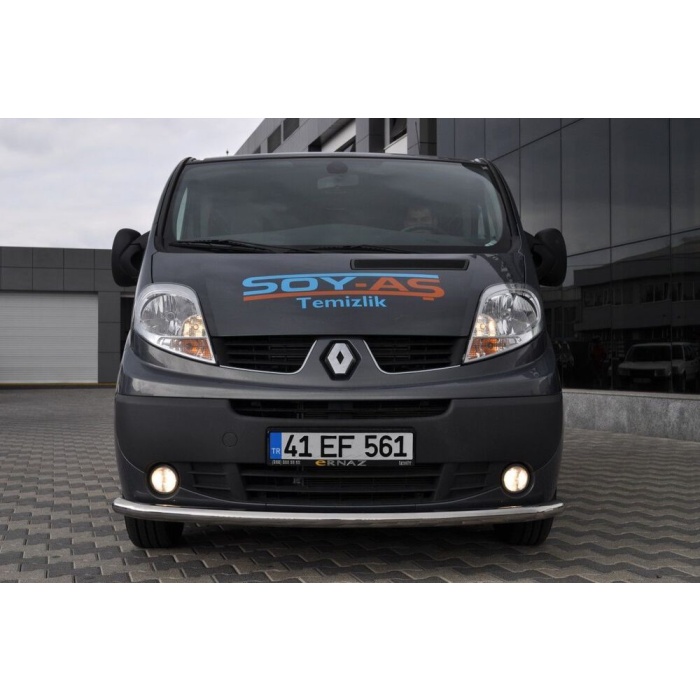 Bara protectie fata Renault Trafic LWB 04-Prezent ┬á- ARP TETRI, Chrome - imagine 2