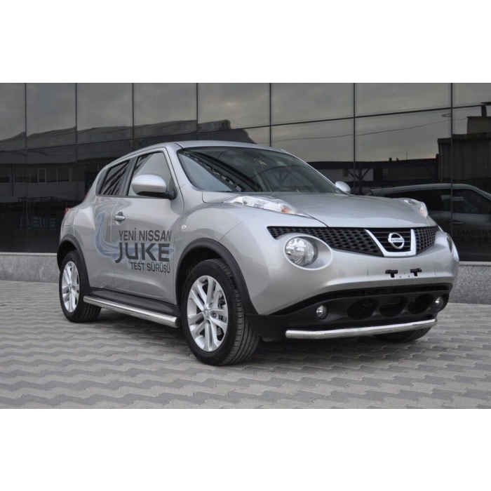 Bara protectie fata Nissan Juke 10-Prezent ┬á- ARP TETRI, Chrome - imagine 3