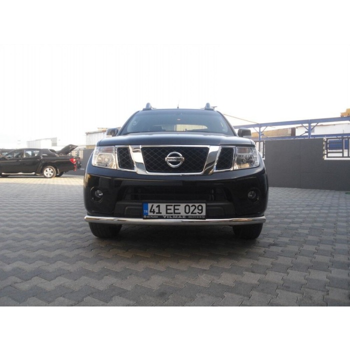 Bara protectie fata Nissan Navara 06-09 - ARP TETRI, Chrome - imagine 4