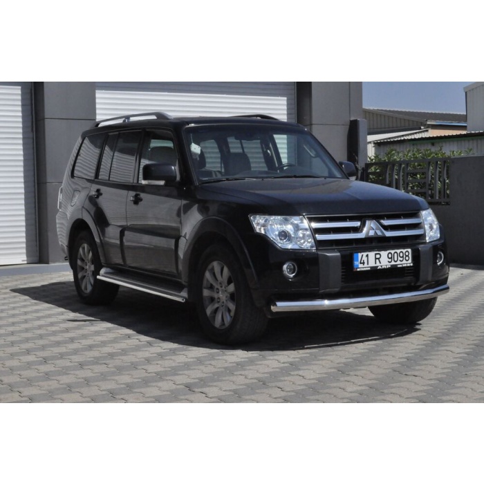 Bara protectie fata Mitsubishi Pajero Lung 08-Prezent - ARP TETRI, Chrome - imagine 2