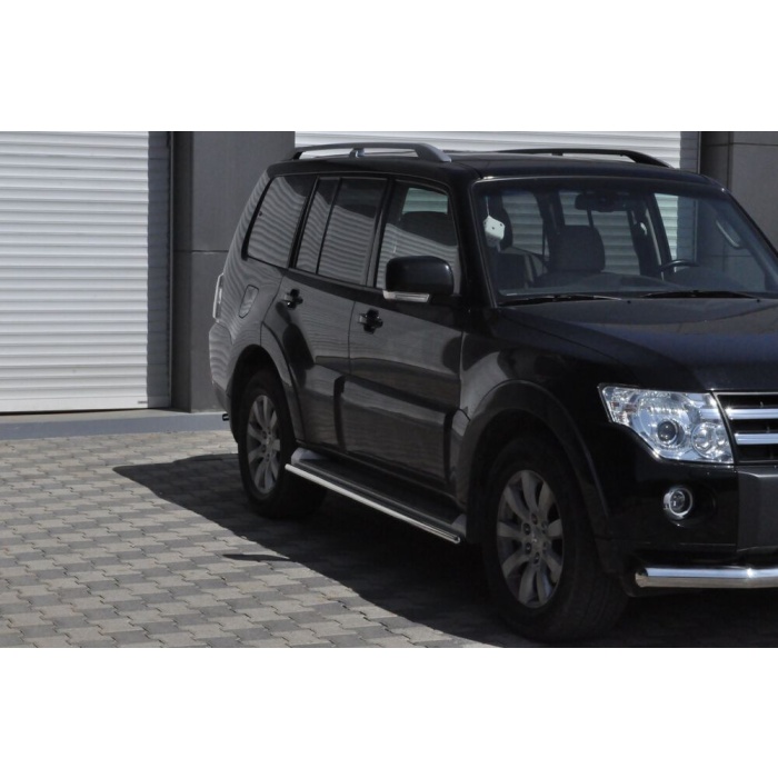 Bara protectie fata Mitsubishi Pajero Lung 08-Prezent - ARP TETRI, Chrome - imagine 4