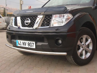 Bara protectie fata Nissan Navara 06-09 - ARP TETRI, Chrome - imagine 7
