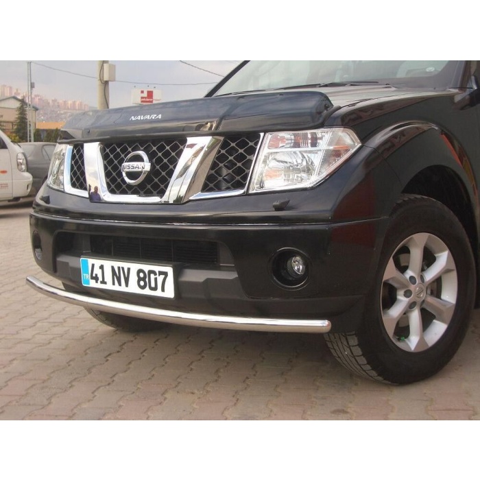 Bara protectie fata Nissan Navara 06-09 - ARP TETRI, Chrome - imagine 7