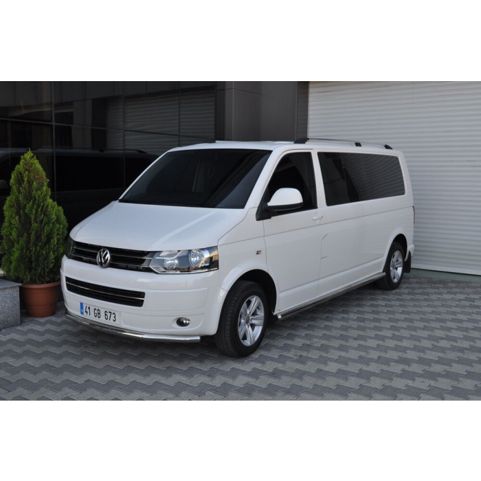 Bara protectie fata Volkswagen T5 SWB 10-15 ┬á- ARP TETRI, Chrome - imagine 2