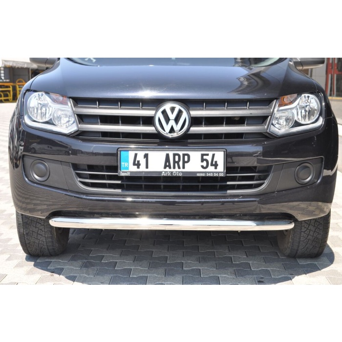 Bara protectie fata Volkswagen Amarok 10-15 - ARP TETRI, Chrome - imagine 2