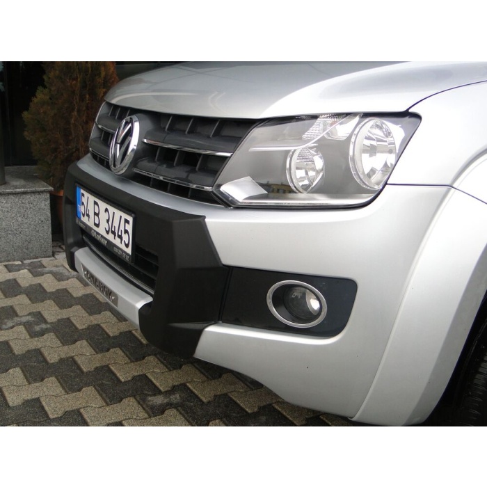 Bara protectie fata Volkswagen Amarok 10-15 - ARP TIGER, Negru - Chrome - imagine 4