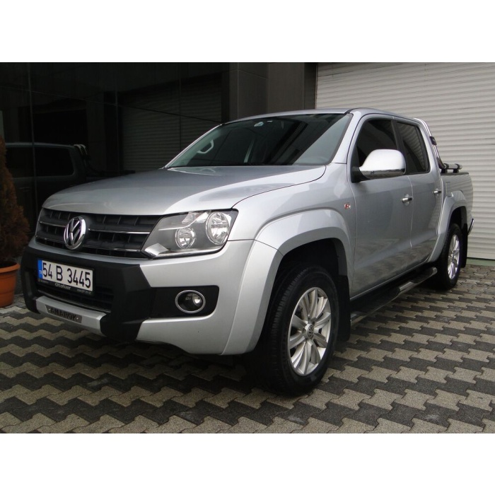 Bara protectie fata Volkswagen Amarok 10-15 - ARP TIGER, Negru - Chrome - imagine 7