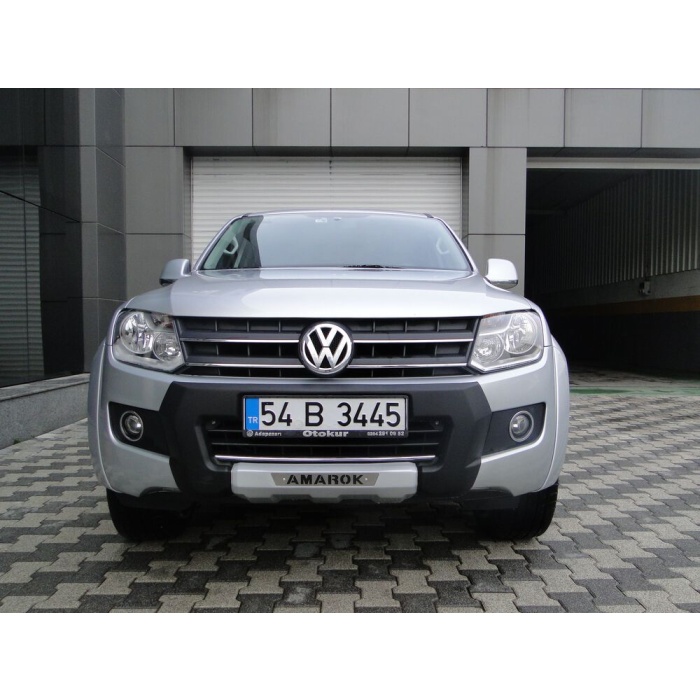 Bara protectie fata Volkswagen Amarok 10-15 - ARP TIGER, Negru - Chrome - imagine 3