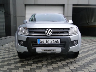 Bara protectie fata Volkswagen Amarok 10-15 - ARP TIGER, Negru - Chrome - imagine 5