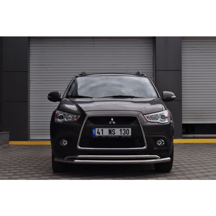 Bara protectie fata Mitsubishi ASX 10-12 ┬á- ARP ARROW, Chrome - imagine 3