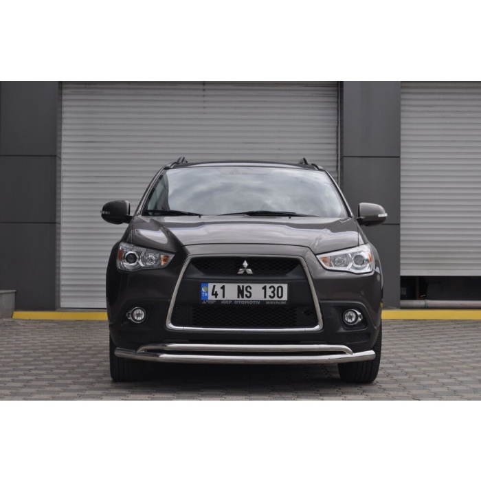 Bara protectie fata Mitsubishi ASX 10-12 ┬á- ARP ARROW, Chrome - imagine 2