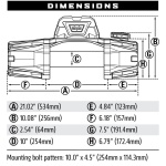 Troliu auto off road Warn VR EVO 12 12 000lbs cu plasma sintetica - imagine 3