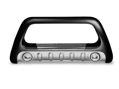 BullBar fata Peugeot Partner 98-07 ┬á- ARP LENA, Negru-Chrome proiectoare ceata