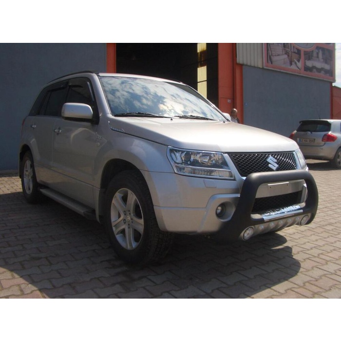 BullBar fata Suzuki Grand Vitara 5usi 06-09 - ARP LENA, Negru-Chrome proiectoare ceata - imagine 2