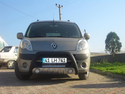 BullBar fata Renault Kangoo 08-Prezent ┬á- ARP LENA, Negru-Chrome proiectoare ceata - imagine 7